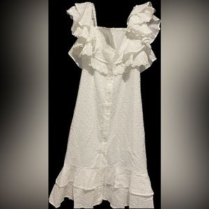 Beautiful white eyelet dress